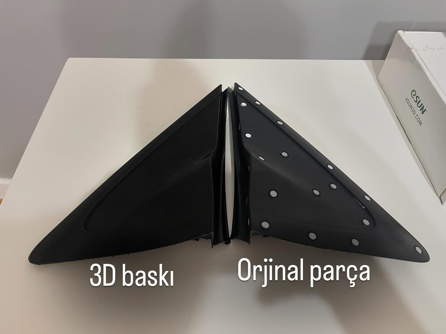 Mazda M2 aynası üçgen kapağı Sağ kapak tarandı Sol kapak üretildi